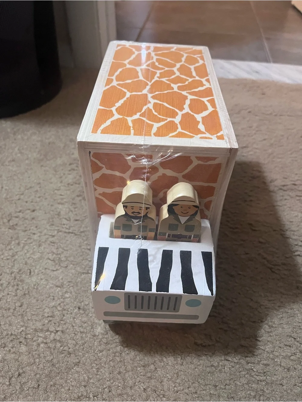 Melissa & Doug Safari Animal Rescue Truck Puzzle - Orange, White, Yellow, Black